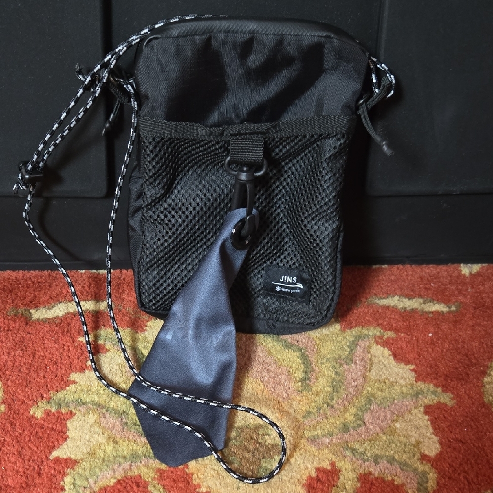 Snow Peak x JINS Limited Collaboration Sacoche Black Bag